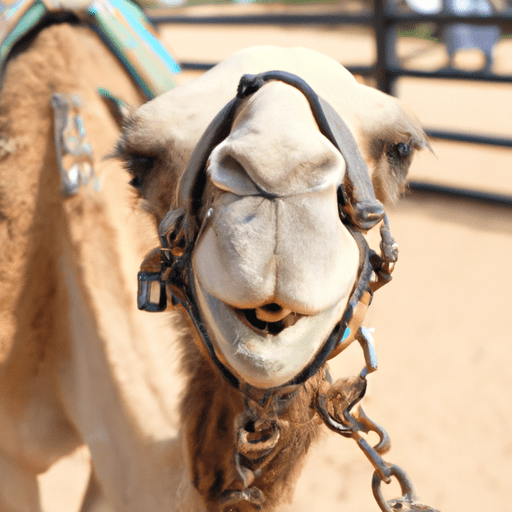 Create a Camel that smile